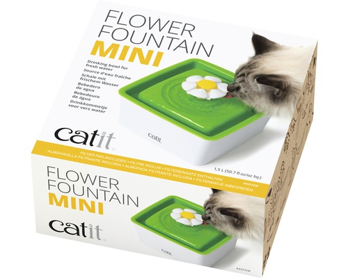 Fontaine à fleurs Catit Mini pour chats dans son emballage