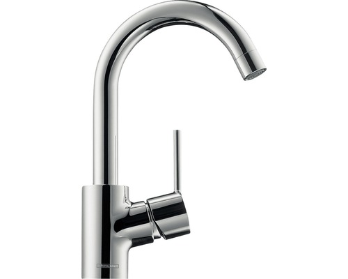 hansgrohe Talis S Einhebel-Waschtischmischer mit Zugstangen-Ablaufgarnitur und Schwenkauslauf 360° 32070000