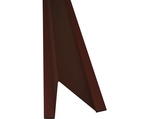 PRECIT Schneestopper schokoladenbraun RAL 8017 1000 x 70 x 88 mm Metalltischbein in Trapezform
