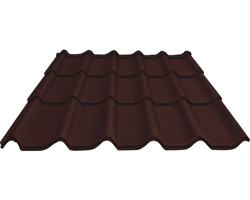 Tuile métallique PRECIT chocolate brown 2860 x 1170 x 0,5 mm