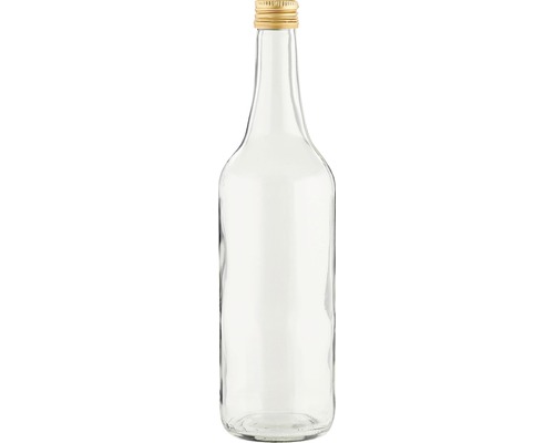 Glasflasche mit Schraubverschluss farblos ca. 700 ml