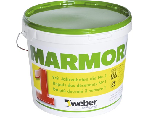 weber Marmoran Sumpfkalk-Abrieb innen (& aussen) Körnung 0-0,7 mm weiss 25 kg