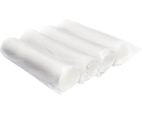 Quatre rouleaux de non-tissé filtrant dans un emballage transparent