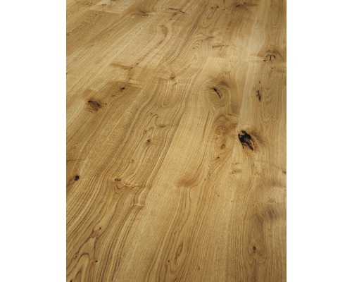 Verlegung von Eichenparkett mit Astlöchern