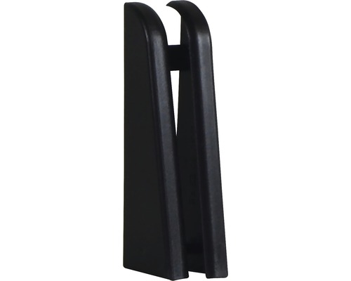 Éléments d’extrémité noir FU60 2 60/6 (dr et ga) Support mural de rangement en plastique noir