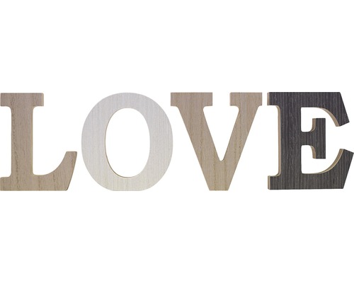 Schriftzug Love mehrfarbig 34x10 cm Schriftzug Love mehrfarbig 34x10 cm