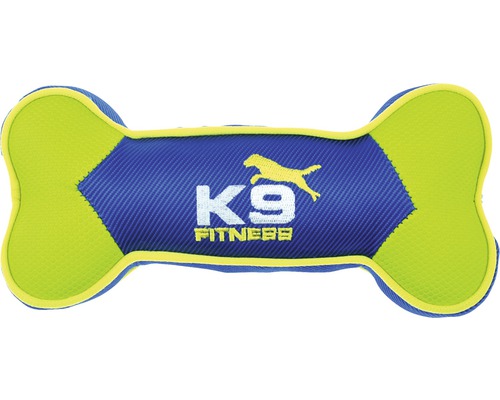 Hundeförmiges Kauspielzeug mit K9 Fitness Logo