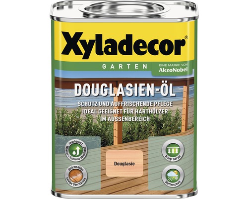 Huile pour bois XYLADECOR Sapin de Douglas 0,75 l Boîte d''huile de douglas pour jardin Xyladecor