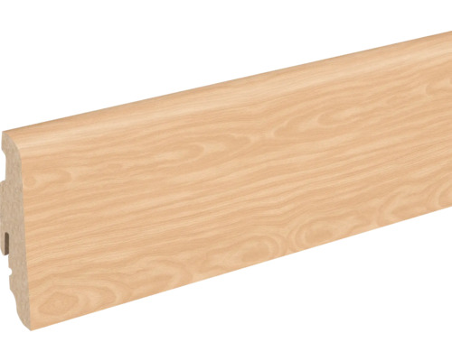 SKANDOR Sockelleiste Buche hell FU60L 19x58x2400 mm Holzfußleiste