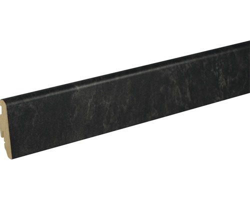 Plinthe SKANDOR Black Slate FU60L 19 x 58 x 2400 mm Plinthe aspect marbre