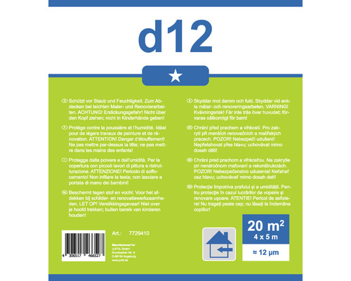 Bâche de protection d12 protège contre la poussière et l''humidité