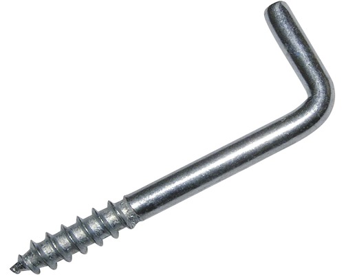 Crochet à visser droit, 2.9 x 30 mm, 100 unités Crochet avec filetage à visser