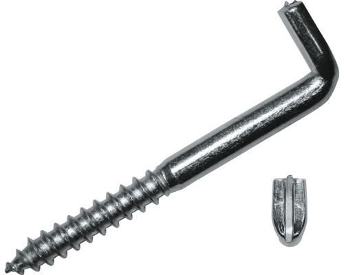 Schraubhaken mit Schlitz, 4,4 x 40 mm, 100 Stück