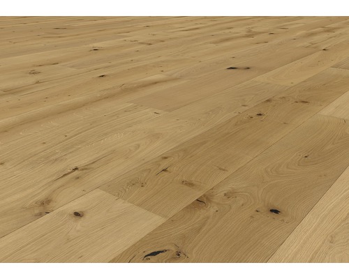 Verlegter Eichenparkettboden