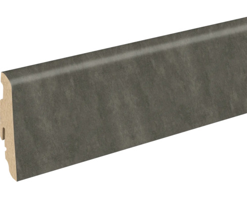 SKANDOR Sockelleiste Campino dunkel FU60L 19x58x2400 mm Sockelleiste aus Holz