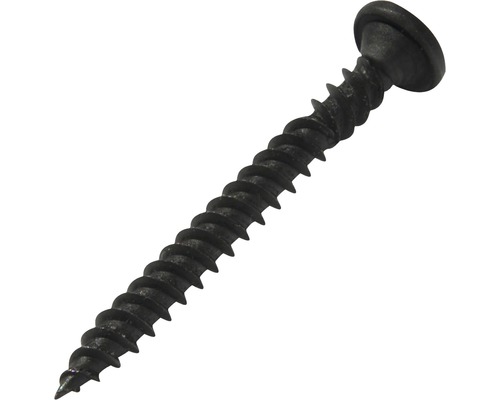 Une seule vis en métal avec tête de vis