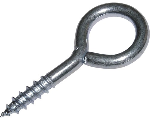 Ringschraube 16 x 6 mm, 100 Stück Ösenschraube aus Metall