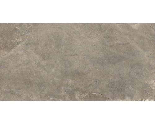 Carrelage de sol en grès cérame fin Ardesie taupe 30.5x60.5 cm