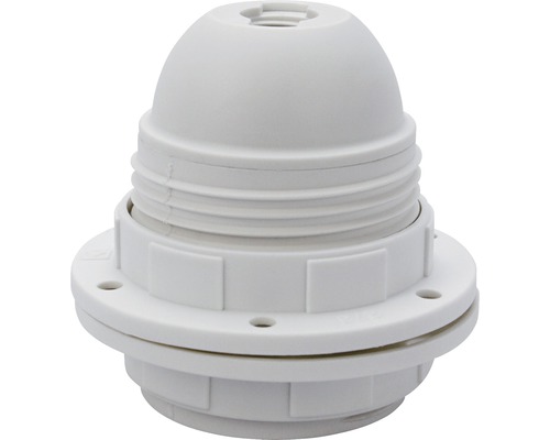 Support de lampe avec filetage extérieur pour 1 ampoule E27 blanc -  Cablematic