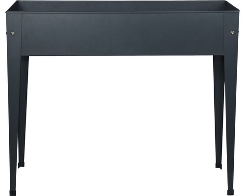 Jardinière surélevée en métal avec pieds