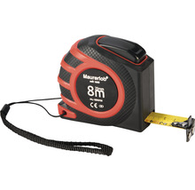 Bandmass mit einer Länge von acht Metern