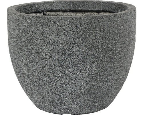Pot de fleurs Atlanta, pierre artificielle, Ø 55 H 40 cm, noir