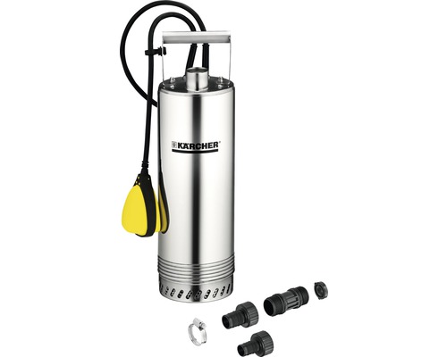 Kärcher Logo Edelstahl Tauchpumpe mit Zubehör