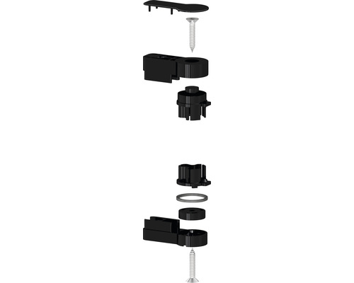 form&style Hebesenk Scharnier Drehtür schwarz