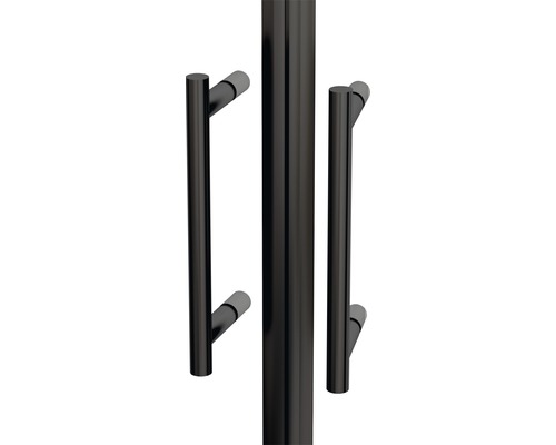Barre de poignée de douche form&style 26 cm noir Poignée de porte de cabine de douche en métal
