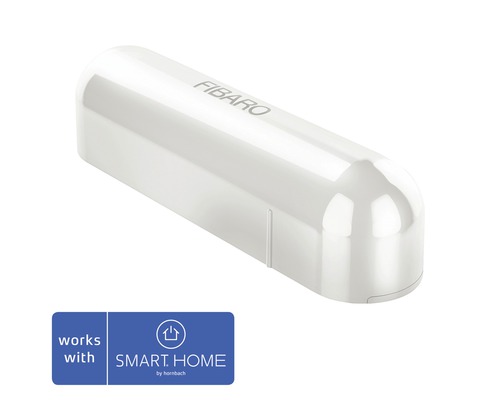 Contact de porte et fenêtre Fibaro blanc SMART HOME by hornbach avec capteur de température-0