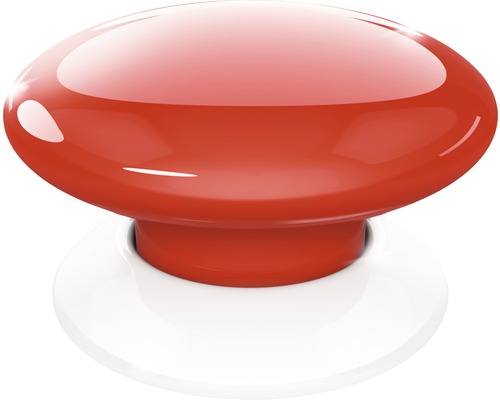 Roter Knopf mit weisser Basis