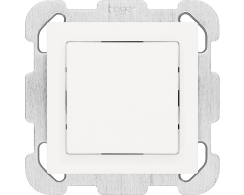 Interrupteur-inverseur Kallysto SCH3 blanc Insert d''interrupteur Hager avec cadre