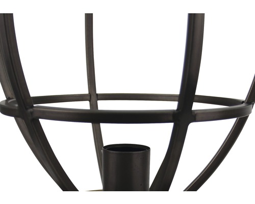 Vue détaillée d''une lampe avec douille et armature métallique