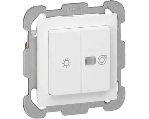 Kallysto Schalter für Licht und Ventilatoren SCH0/3 weiss