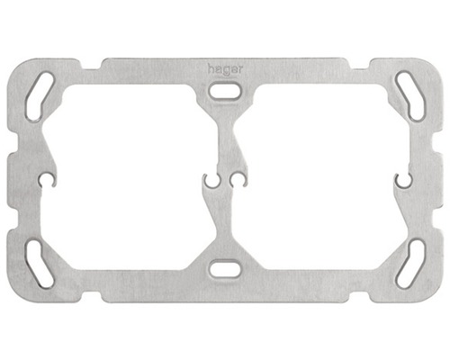 Kallysto Montageplatte 2fach horizontal Hager Tragring für Geräteeinsätze