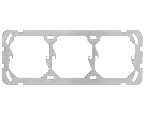 Kallysto Montageplatte 3fach horizontal Dreifachrahmen für Schalter und Steckdosen