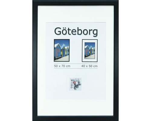 Bilderrahmen Holz Göteborg schwarz 50x70 cm Bilderrahmen Göteborg für zwei Fotos mit den Maßen 50 mal 70 Zentimeter und 40 mal 50 Zentimeter