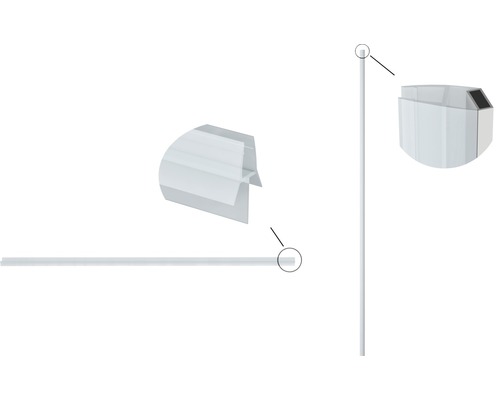 Profilé en plastique pour le montage de pavés de verre