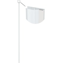 Transparentes, zylindrisches Fallrohr mit Detailansicht