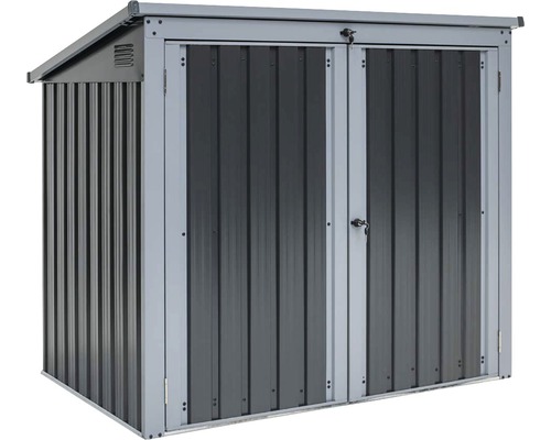 Geräteschuppen aus Metall mit Doppeltür