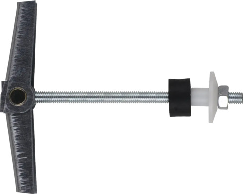 Cheville à bascule métallique avec vis, écrou, rondelle et joint
