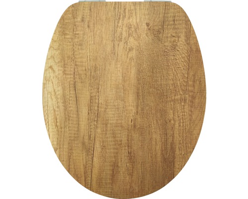 Abattant WC form&style Motif Avec système d'abaissement automatique 69309181 Abattant de WC aspect bois