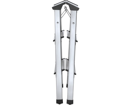 Zusammengeklappte Aluminium-Trittleiter für den Einsatz im Innenbereich