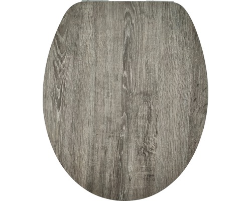 Abattant WC form&style Motif Avec système d'abaissement automatique 698000436 Abattant de WC aspect bois
