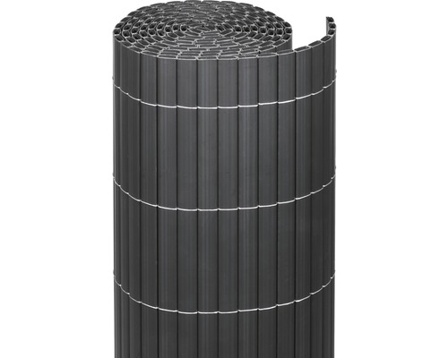 PVC-Sichtschutzmatte RÜGEN 90x300cm anthzit Gerollter Sichtschutz aus Kunststoff