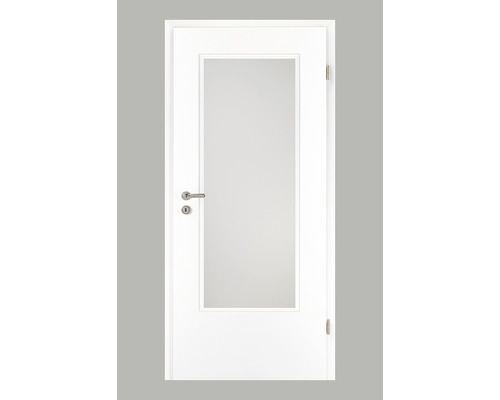 Porte intérieure Pertura Yori CPL blanc 86.0x198.5 cm droite LA-G3 (sans vitrage)
