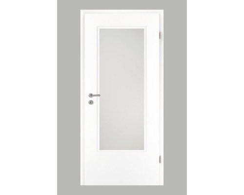 Porte intérieure Pertura Yori CPL blanche 86.0x211.0 cm droite LA-G3 (sans vitrage)