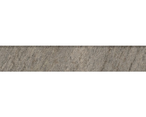 Carrelage de plinthe Quartzite gris 8x45 cm