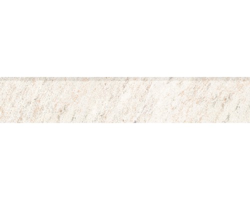Carrelage de plinthe Quartzite blanco 8x45 cm