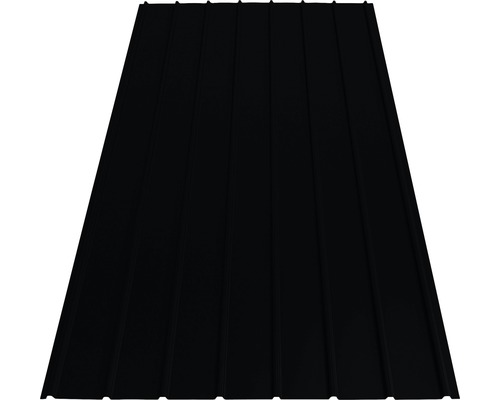 Tôle trapézoïdale PRECIT H12 jet black RAL 9005 2000 x 910 x 0,4 mm